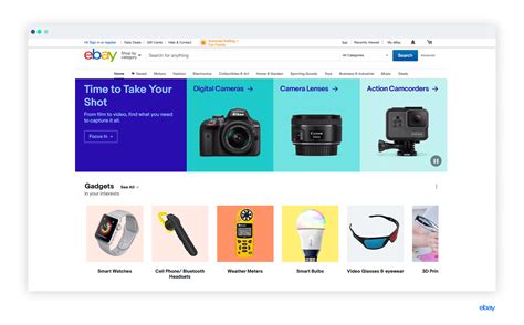 ebay home page.